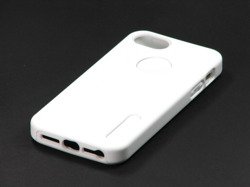 Case MELKCO Dual Layer Cover for iPhone 5 5S SE WHITE