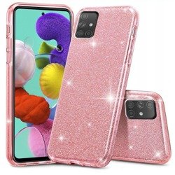 Case TECH-PROTECT Glitter Shine Samsung Galaxy A51 Rose Gold Pink Case
