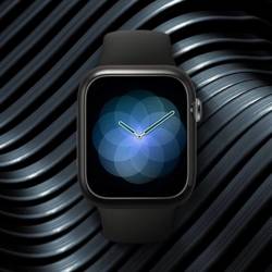 RINGKE Bezel Styling Apple Watch 4 (44 Mm) Glossy Black Black
