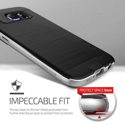 Samsung Galaxy S6 VERUS Iron Shield Silver Case Like Spigen SGP Cover