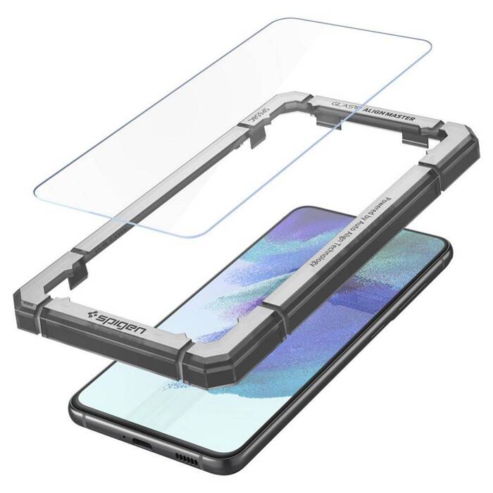 Tempered Glass Spigen Galaxy S21 FE Alm Glas.Tr 2-Pack