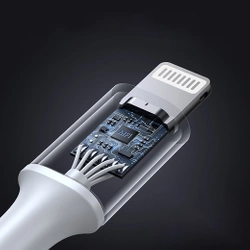 Ugreen kabel przewód USB Typ C - Lightning MFI 1 m 3 A 36 W srebrny (70523)