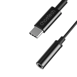 Adapter Choetech AUX003 USB-C do 3.5mm Audio Jack Adapter (czarny)