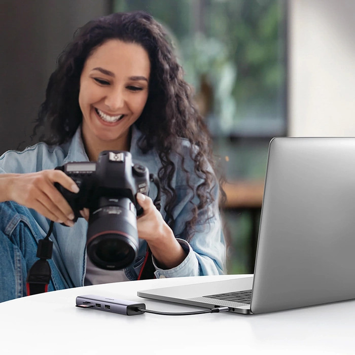 Adapter Hub UGREEN, USB-C do 2x USB 3.0, HDMI, RJ45, SD/TF 90568