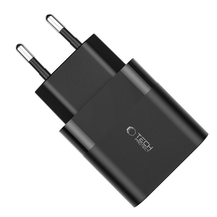ŁADOWARKA TECH-PROTECT C30W 2-PORT NETWORK CHARGER PD30W/QC3.0 BLACK