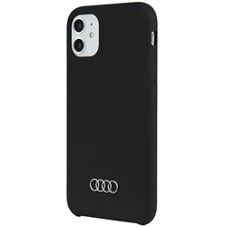 Audi Silicone Case iPhone 12 / 12 Pro 6.1" czarny/black hardcase AU-LSRIP12P-Q3/D1-BK