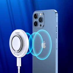 MagSafe Choetech T603-F inductive charger with holder - white