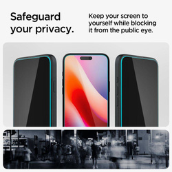 Szkło Hartowane Spigen Glas.tr ”ez Fit” 2-pack iPhone 15 /16 Privacy