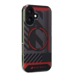 Audi IML Sport MagSafe iPhone 16 6.1" czarny/black hardcase AUS-IMLMIP16-RSQ/D2-BK