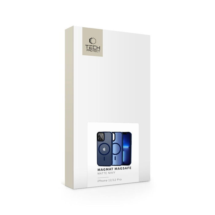 ETUI TECH-PROTECT MAGMAT MAGSAFE IPHONE 12 / 12 PRO MATTE NAVY