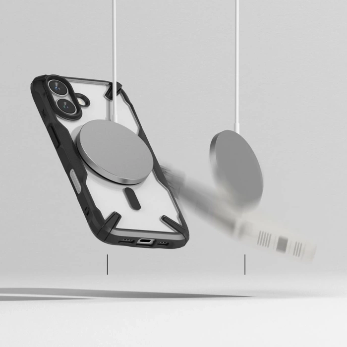 Etui RINGKE FUSION X MAGNETIC MAGSAFE IPHONE 16 BLACK