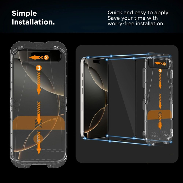SZKŁO PRYWATYZUJĄCE TECH-PROTECT IPHONE 15 / 16 QUICK SET SPY+ 2-PACK  PRIVACY