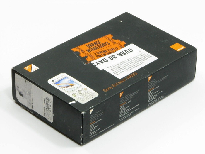 Pudełko SONY ERICSSON W890i Pudełko SE CD Kabel Sterowniki Instrukcja