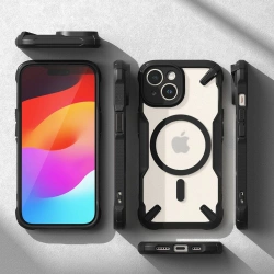 Etui Ringke Fusion X Magnetic Magsafe iPhone 15 Plus Matte Black Case