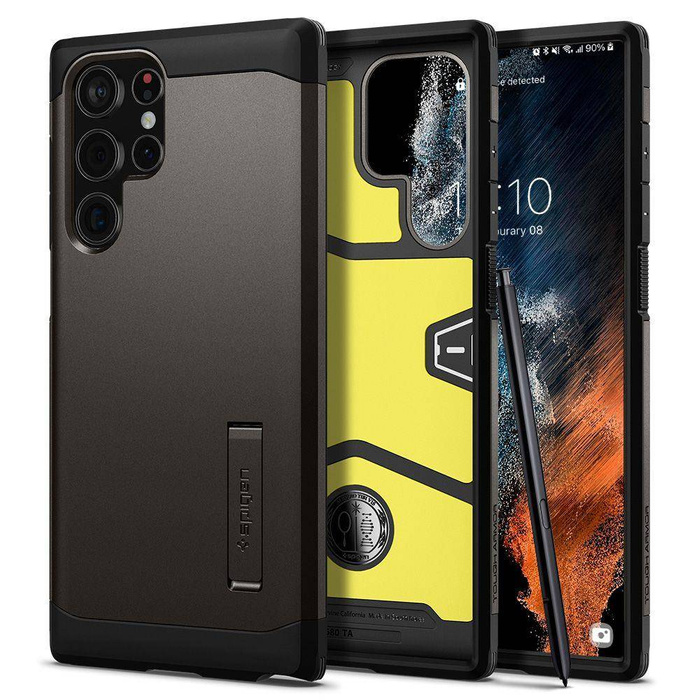 ETUI SPIGEN GALAXY S22 ULTRA TOUGH ARMOR GUNMETAL