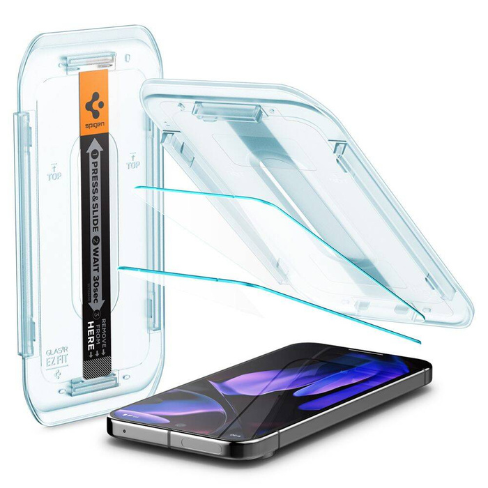 Tempered Glass Spigen Glas.tr "ez Fit" 2-pack Google Pixel 9 Pro Xl Clear