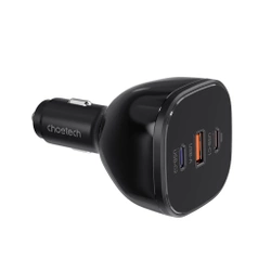 Ładowarka Choetech TC0024 samochodowa 160W 2x USB-C PD 3.1 1x USB-A - czarna