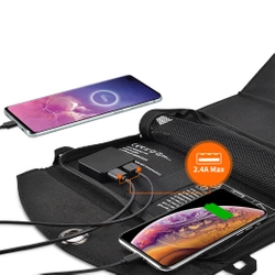 Ładowarka Choetech SC001 solarna składana 19W 2x USB-A - czarna