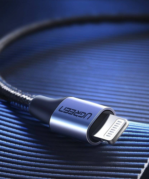 Ugreen cable MFI cable (Made For iPhone) USB Type C - Lightning 3 A 1 m black (US304 60759)