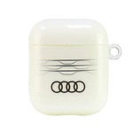 Audi IML Geometric Pattern AirPods 1/2 cover biały/white AU-IMLAP-A6/D3-WE