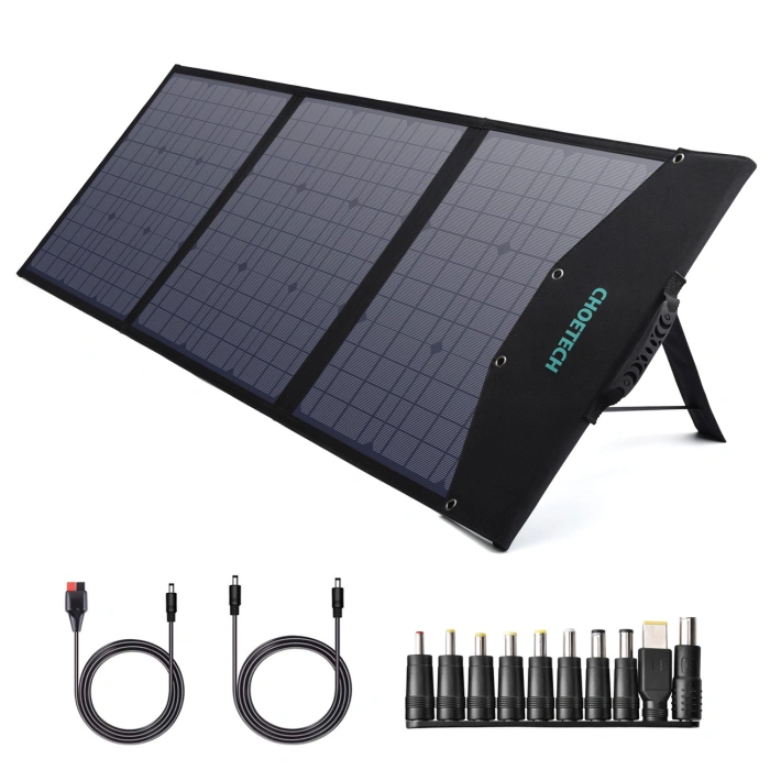 Charger Choetech SC008 solar folding 120W DC / USB-C / 2x USB-A - black