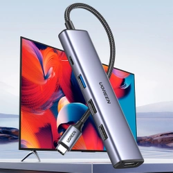Adapter HUB UGREEN CM478 USB-C do HDMI, USB-A 3.0, 2x USB-A 2.0, PD