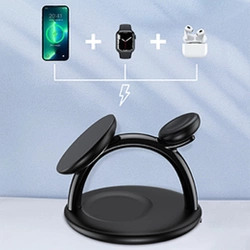 Choetech inductive 3-in-1 charging station iPhone 12/13/14, AirPods Pro, Apple Watch black (T587-F)
