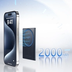Powerbank Choetech SuperThin B708 2000mAh indukcyjny 5W MagSafe / Qi - czarny