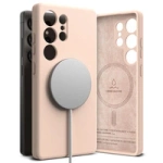 Etui RINGKE SILICONE MAGNETIC MAGSAFE GALAXY S25 ULTRA PINK SAND