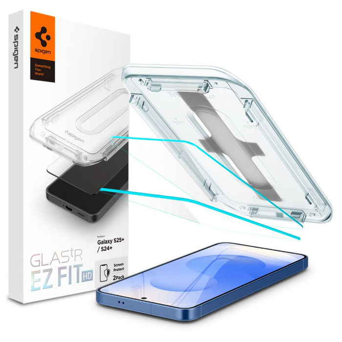 Szkło Hartowane Spigen Glas.tr ”ez Fit” 2-pack Samsung Galaxy S25+ Plus / S24+ Plus Clear