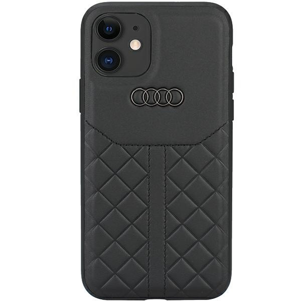 Audi Genuine Leather iPhone 12 / 12 Pro 6.1" czarny/black hardcase AU-TPUPCIP12P-Q8/D1-BK