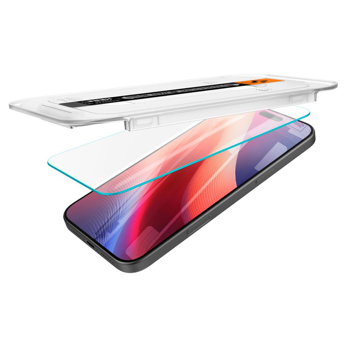 SZKŁO HARTOWANE SPIGEN GLAS.TR ”EZ FIT” 2-PACK IPHONE 16 PRO, 17, 17 PRO CLEAR