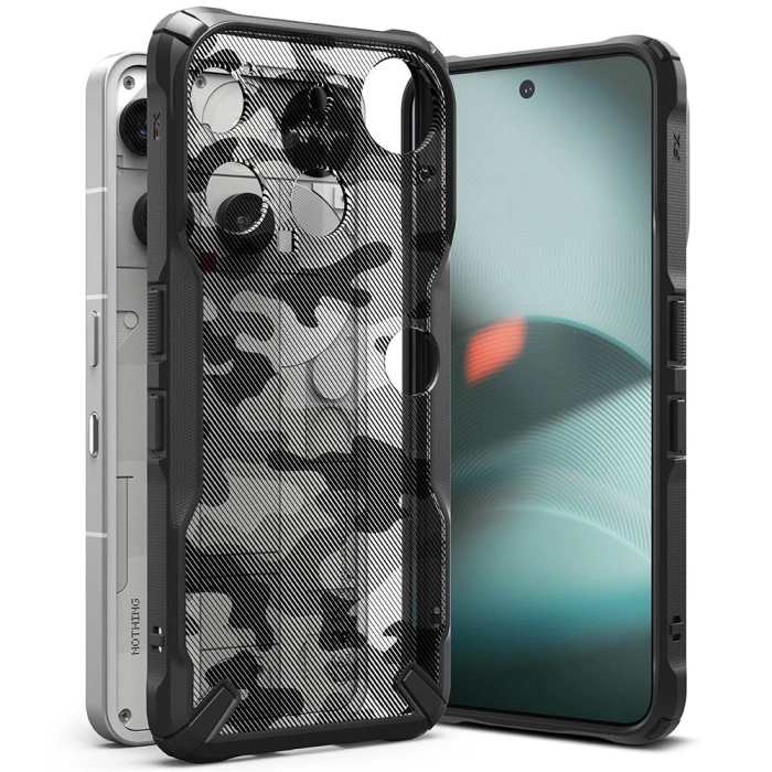 RINGKE FUSION X NOTHING PHONE 3 CAMO BLACK