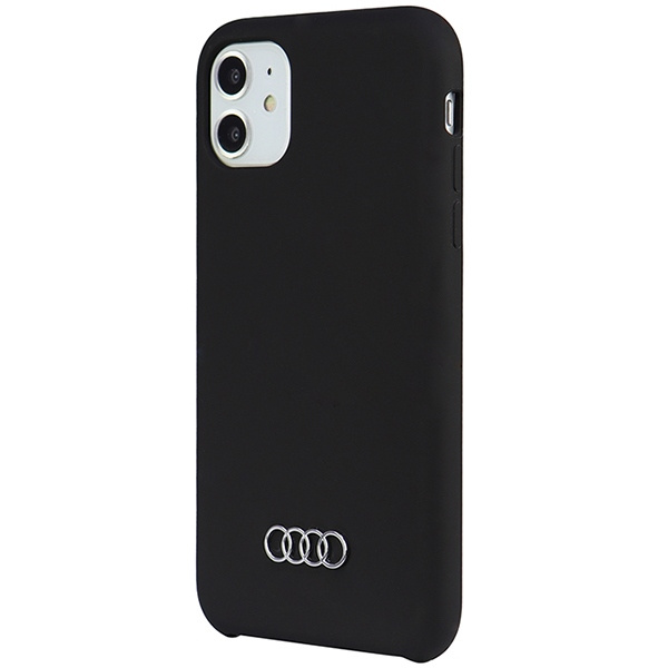 Audi Silicone Case iPhone 12 / 12 Pro 6.1" czarny/black hardcase AU-LSRIP12P-Q3/D1-BK