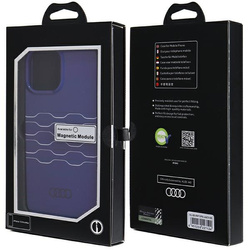 Audi IML MagSafe Case iPhone 13 Pro Max 6.7" niebieski/navy blue hardcase AU-IMLMIP13PM-A6/D3-BE