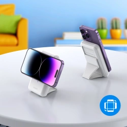 Powerbank Choetech B663 10000mAh 20W MagSafe USB-A / USB-C - biały