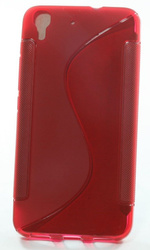 Pokrowiec S-Line Huawei Ascend Y6 Czerwony Etui Silikon