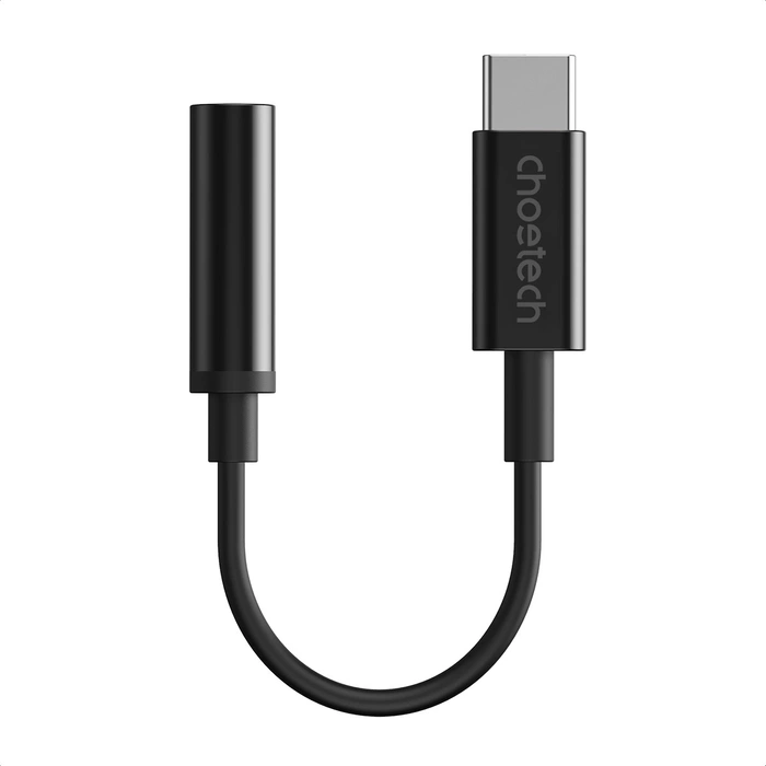 Adapter Choetech AUX003 USB-C do 3.5mm Audio Jack Adapter (czarny)