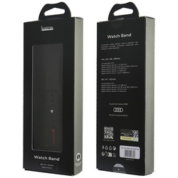 Pasek Audi Sport Red Logo Silicone Watch Strap do Apple Watch 40/41/42mm czarny