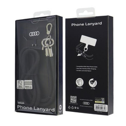 Audi uniwersalna smycz do telefonu 120cm 6mm crossbody czarny/black AU-CBL8-R8/D1-BK