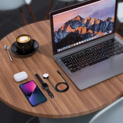 Choetech T319 MFI 5W wireless charger for Apple Watch + USB-C cable - black