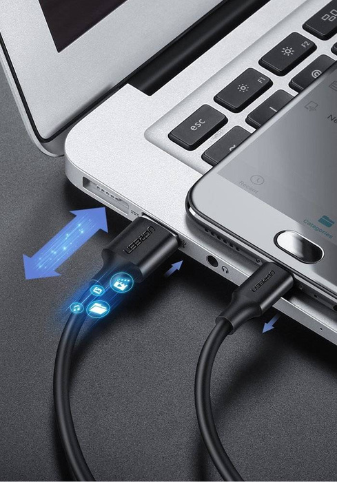 Ugreen cable USB - micro USB 2A 2m black cable (60138)