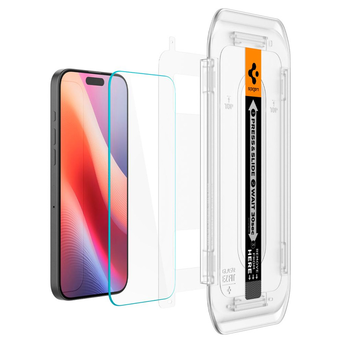 SZKŁO HARTOWANE SPIGEN GLAS.TR ”EZ FIT” 2-PACK IPHONE 16 PRO MAX, 17 PRO MAX CLEAR