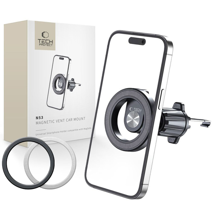 UCHWYT TECH-PROTECT N53 MAGNETIC MAGSAFE VENT CAR MOUNT BLACK
