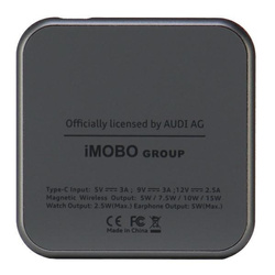 Audi składana ład. indukcyjna 3w1 szary/grey Big Logo AU-MWC3IN1-GT/D1-GY