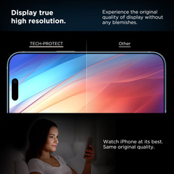 SZKŁO HARTOWANE TECH-PROTECT IPHONE 15 PRO QUICK SET+ 2-PACK CZARNE