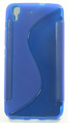 Cover S-Line Huawei Ascend Y6 Blue Silicone Case