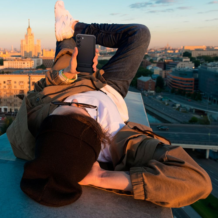 Case Spigen Rugged Armor GALAXY S23 MATTE BLACK