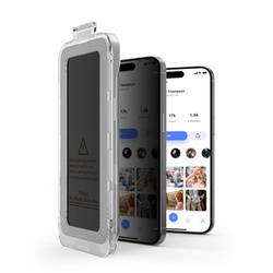 SZKŁO PRYWATYZUJĄCE TECH-PROTECT IPHONE 15 / 16 QUICK SET SPY+ 2-PACK  PRIVACY