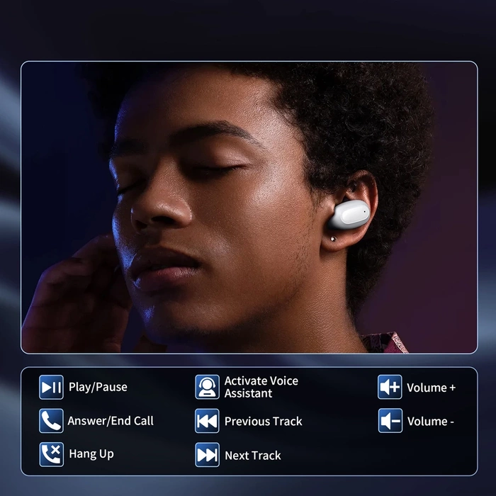 Choetech MEMS wireless TWS Bluetooth 5.3 headphones - white